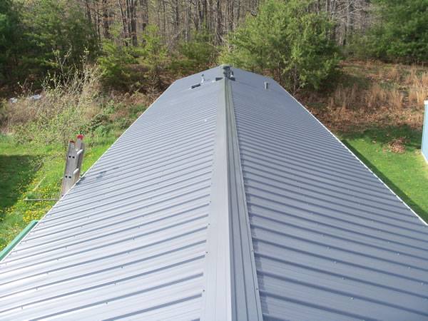 gray metal roof replacement