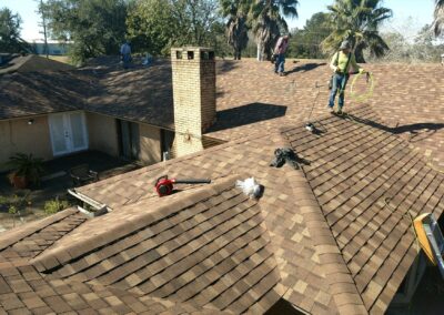 tan shingle roof replacement